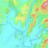 Tonpheung District topographic map, elevation, terrain
