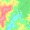 Hognaston CP topographic map, elevation, terrain