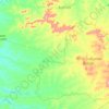 Montes Altos topographic map, elevation, terrain