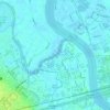 Sông Vàm Thuật topographic map, elevation, terrain