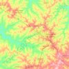 Álvares Machado topographic map, elevation, terrain