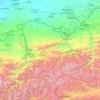 Кадамжайский район topographic map, elevation, terrain