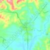 Leongatha topographic map, elevation, terrain