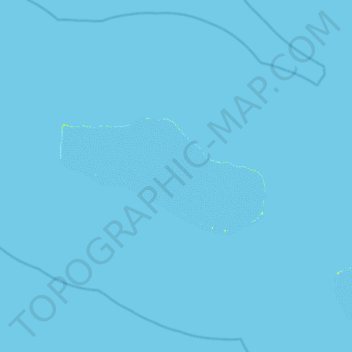 Tahanea topographic map, elevation, terrain