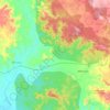 Millstream topographic map, elevation, terrain