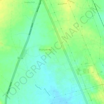 Bhunyakhedi topographic map, elevation, terrain