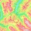Cesana Torinese topographic map, elevation, terrain