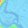 Volga River topographic map, elevation, terrain