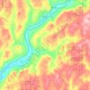 Town of Oxford topographic map, elevation, terrain