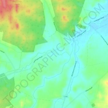 Craigie topographic map, elevation, terrain