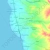 Kecamatan Palu Utara topographic map, elevation, terrain