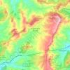 Pradell de la Teixeta topographic map, elevation, terrain