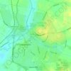 Melksham topographic map, elevation, terrain