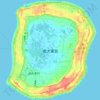 Minamidaitojima topographic map, elevation, terrain