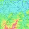 London Borough of Southwark topographic map, elevation, terrain