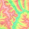 Shyrokivska rural hromada topographic map, elevation, terrain