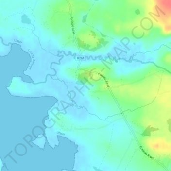 Beagh topographic map, elevation, terrain