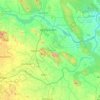 Peddapalli topographic map, elevation, terrain