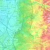 Hevel Modiin Regional Council topographic map, elevation, terrain