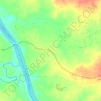 Masira topographic map, elevation, terrain