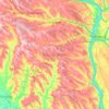 Rezina District topographic map, elevation, terrain