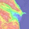 Azerbaijan topographic map, elevation, terrain