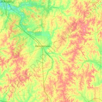 Chester County topographic map, elevation, terrain