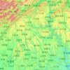 Jiange County topographic map, elevation, terrain