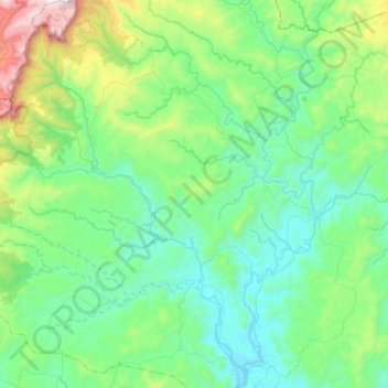 Grão-Pará topographic map, elevation, terrain