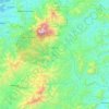 Ranau topographic map, elevation, terrain