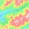 Chaclacayo topographic map, elevation, terrain