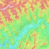 District of Bytča topographic map, elevation, terrain