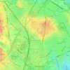 Rhosddu topographic map, elevation, terrain