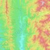 Mae La Noi topographic map, elevation, terrain