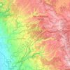 Nevada County topographic map, elevation, terrain