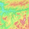 Meschede topographic map, elevation, terrain