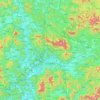 大邱 topographic map, elevation, terrain