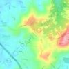 Mons topographic map, elevation, terrain