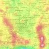 Zona Metropolitana del Valle de México topographic map, elevation, terrain