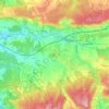 Shere topographic map, elevation, terrain