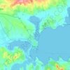 Burgas topographic map, elevation, terrain