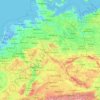 Germany topographic map, elevation, terrain