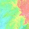 Xã Đồng Tâm topographic map, elevation, terrain