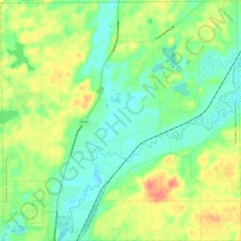 Pennfield Charter Township topographic map, elevation, terrain