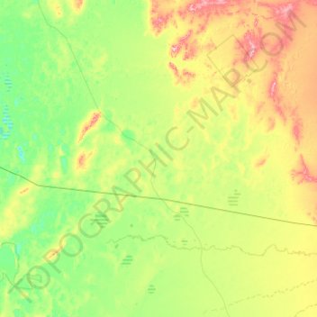 Ivanhoe topographic map, elevation, terrain