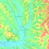 Buonconvento topographic map, elevation, terrain