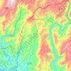 Mường Khương District topographic map, elevation, terrain