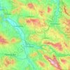 Nisava Administrative District topographic map, elevation, terrain