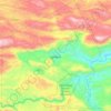 Lanquín topographic map, elevation, terrain