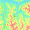 Cardoso topographic map, elevation, terrain